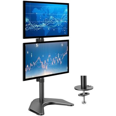 Techly ICA-LCD 2520V skærmbeslag og -stativer 68,6 cm (27") Skrivebord Sort