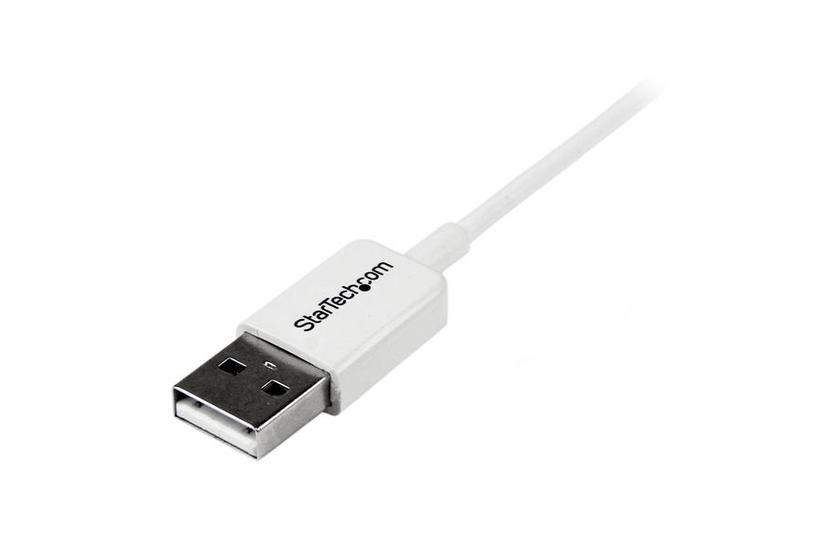 StarTech.com 2m White Micro USB Cable Cord - A to Micro B - Micro USB Charging Data Cable - USB 2.0 - 1x USB A Male, 1x USB Micro B Male (USBPAUB2MW) - USB-kabel - mikro-USB typ B till USB - 2 m