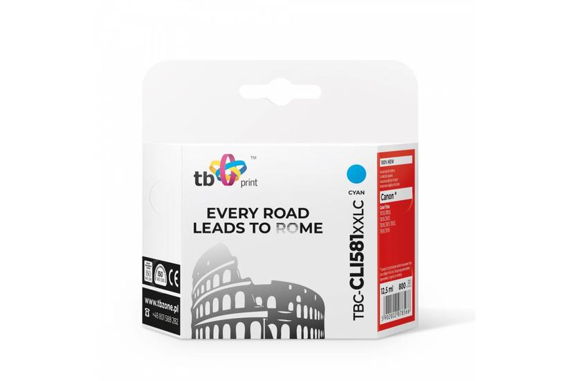 TB Print TBC-CLI581XXLC bl&aelig;kpatron 1 stk Kompatibel Bl&aring;