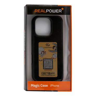 REALPOWER MAGIC CASE,iPhone 16 Pro,color Display,Magsafe,bla