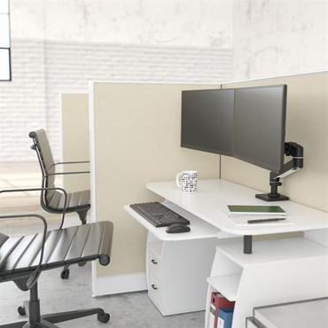 Ergotron LX Pro monteringssats - f&ouml;r 2 LCD/plasmapaneler - svart