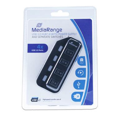 MediaRange MRCS504 - hub - 4 porte
