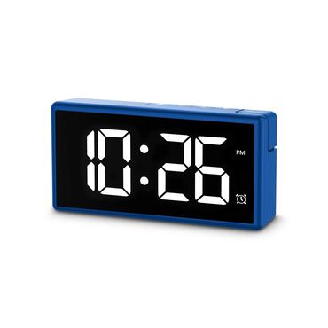 ibiza digital alarm      clock blue