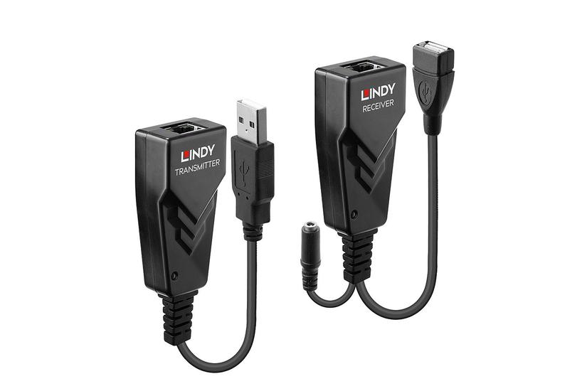 Lindy 42674 netværk forlænger Netværkssender & -modtager Sort