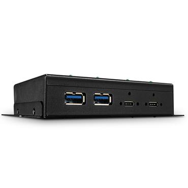 Lindy 43094 interface hub USB 3.2 Gen 2 (3.1 Gen 2) Type-C 10000 Mbit/s Sort