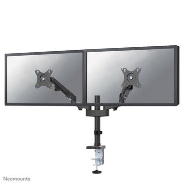 Neomounts DS70-750BL2 monteringssæt - fuld-bevægelse justerbar dobbeltarm - for 2 LCD displays - sort