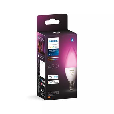 Philips Hue Ambiance Farve LED Kerteformet - E14