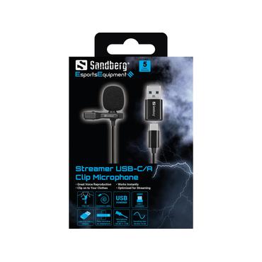 Streamer USB Clip Microphone