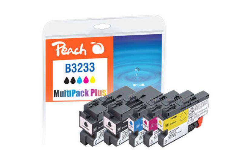 Peach LC-3233 blækpatron 5 stk Sort, Blå, Magenta, Gul