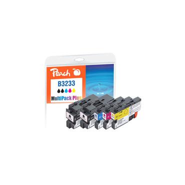Peach LC-3233 blækpatron 5 stk Sort, Blå, Magenta, Gul