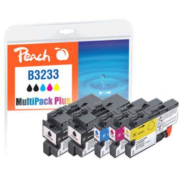 Peach LC-3233 blækpatron 5 stk Sort, Blå, Magenta, Gul