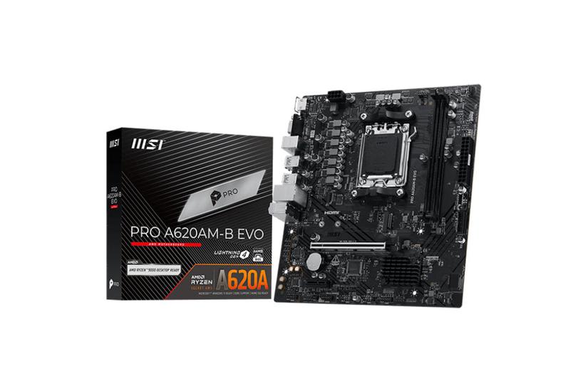 MSI Moderkort - AMD A620A - AM5-sockel - micro ATX - DDR5-SDRAM - 2 minnesplatser