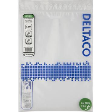 Deltaco SCSC-05-SUU InfiniBand og fiberoptisk kabel 0,5 m SC Gul