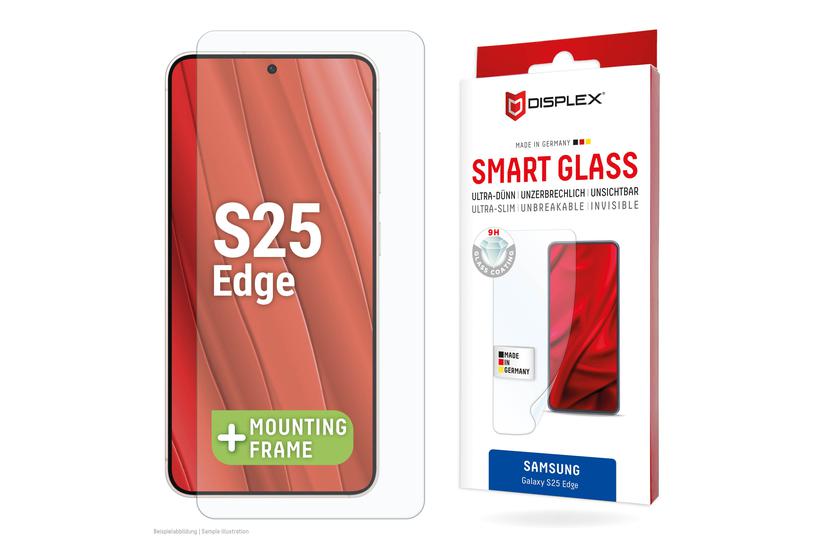DISPLEX Smart Glass für Samsung Galaxy S25 Edge transparent
