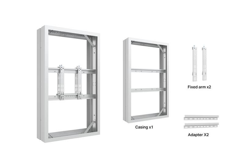 Multibrackets M Pro Series hölje - medium - för 2 LCD-bildskärmar - b2b - vit