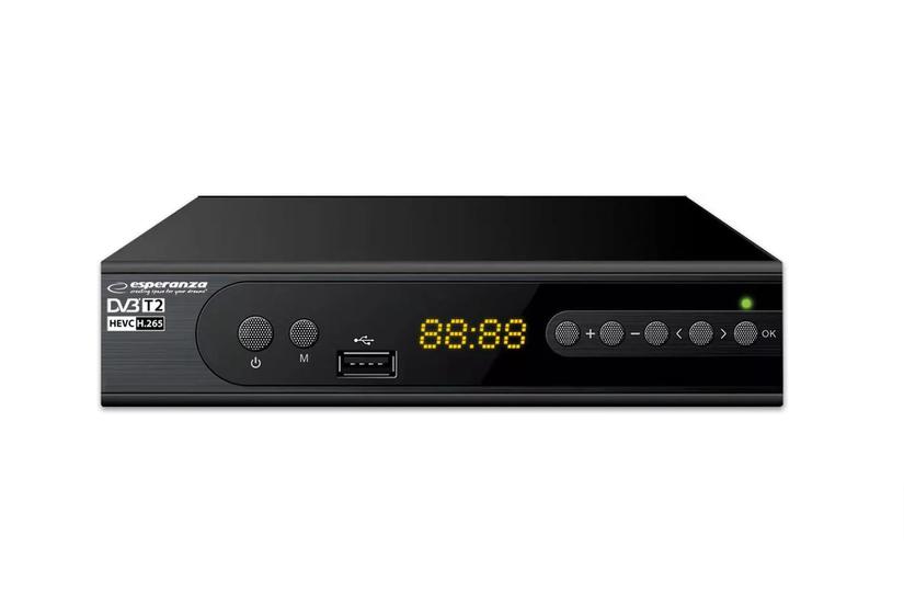 Tuner cyfrowy Esperanza EV106R DVB-T/T2 H.265/HEVC