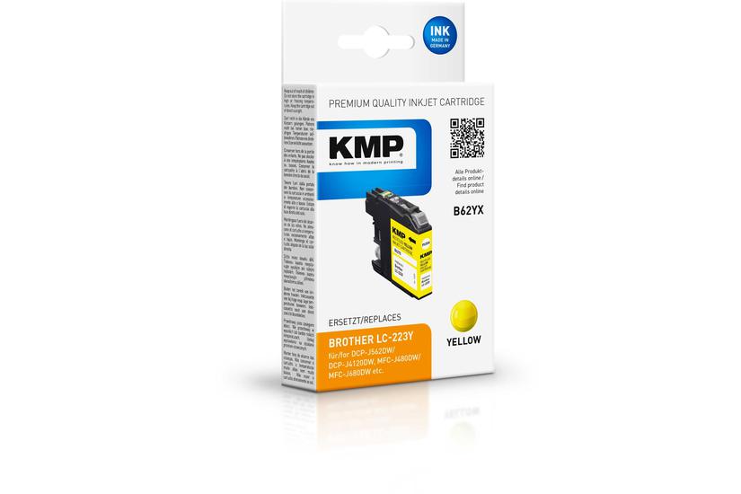 KMP B62YX bl&aelig;kpatron 1 stk Kompatibel Gul