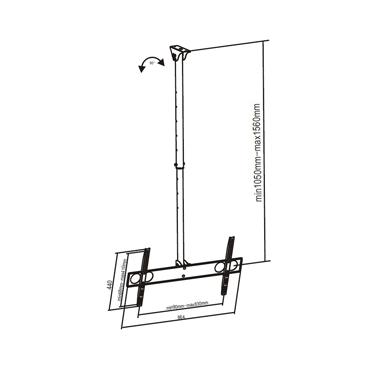 Sunne PL-C62 - monteringss&aelig;t - f&ouml;r platt panel