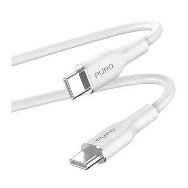 Puro ICON Soft–USB-C do USB-C 1.5 m (White)