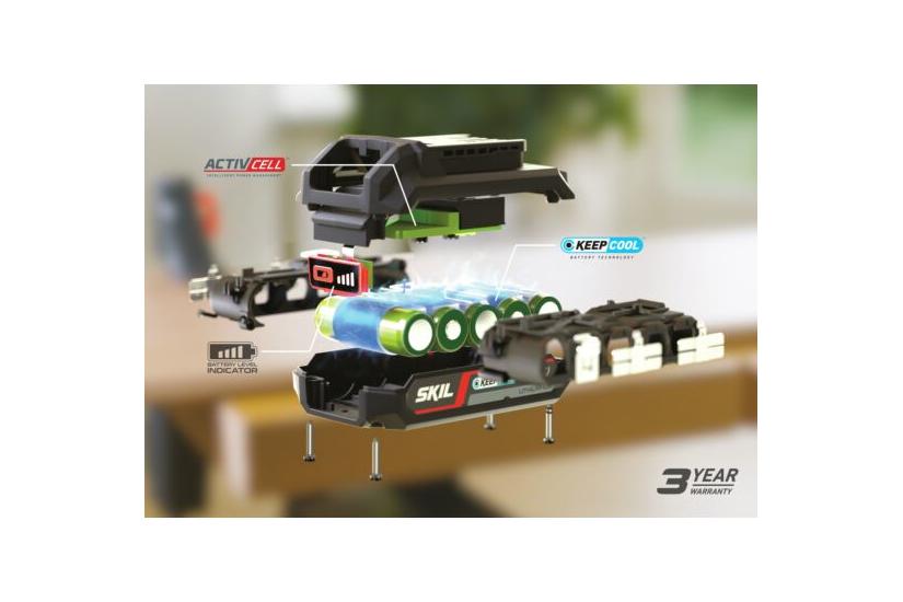 Skil BR1E3107AA tilbehør til elektrisk skruetrækker Batteri Sort, Rød