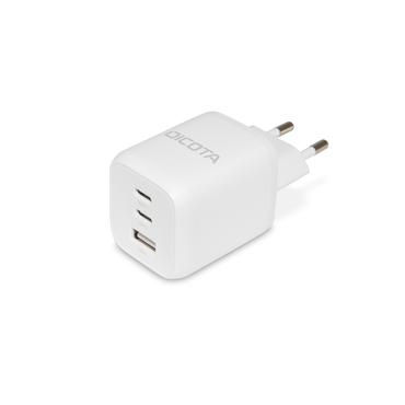 DICOTA str&ouml;madapter - kompakt, GaN - 2 x USB-C, USB - 65 Watt