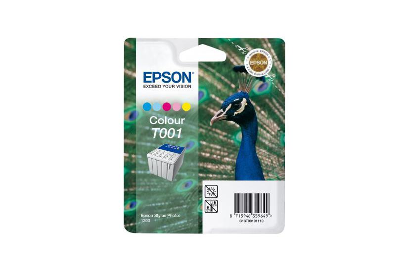 Epson T001 - f&auml;rg (cyan, magenta, gul, ljus cyan, ljus magenta) - original - bl&auml;ckpatron