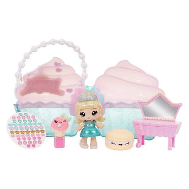 MGA Entertainment Yummiland Beauty Bag Playset + Lip Gloss Doll - Cupcake Beauty Bag