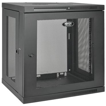 Eaton Tripp Lite Series 12U Wall Mount Rack Enclosure Server Cabinet w/ Door & Side Panels