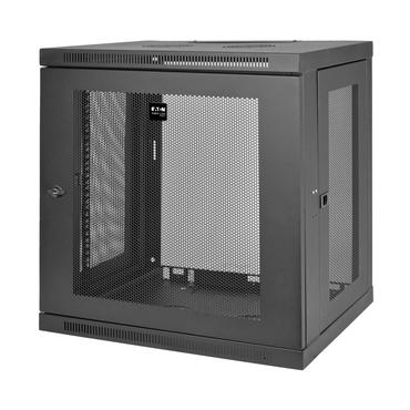 Eaton Tripp Lite Series 12U Wall Mount Rack Enclosure Server Cabinet w/ Door & Side Panels