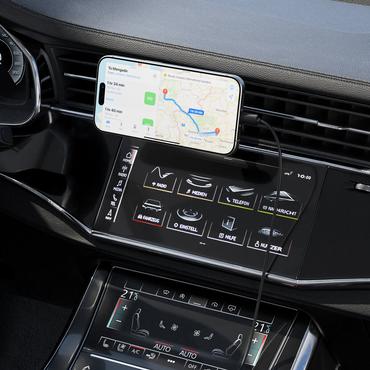 4smarts Qi2 Kfz Ladepuck. grau