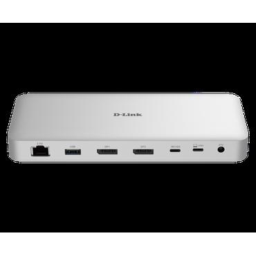 D-Link Dockingstation - USB Type-C - 100 W - 1x USB-A - 100,1000,2500 Mbit/s - Grå