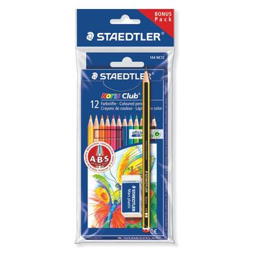 STAEDTLER Noris Club - f&auml;rgpenna - klara f&auml;rger (paket om 12)