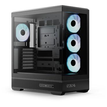 Aerocool Chassi - Midi Tower - ATX, Micro ATX, Mini-ITX - 170 mm - 7 - Stål - Svart