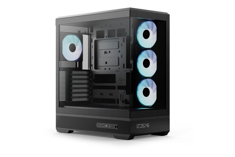 Aerocool Chassi - Midi Tower - ATX, Micro ATX, Mini-ITX - 170 mm - 7 - Stål - Svart