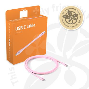 Club 3D - USB Type-C kabel - 24 pin USB-C til 24 pin USB-C - 2 m