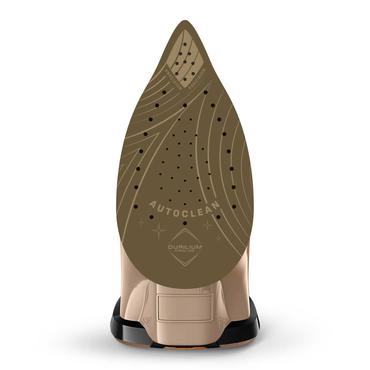 Tefal Ultimate Pure FV9852E0 strygejern T&oslash;r & dampstrygejern Durilium AirGlide Autoclean soleplate 3200 W Sort, Kobberfarve