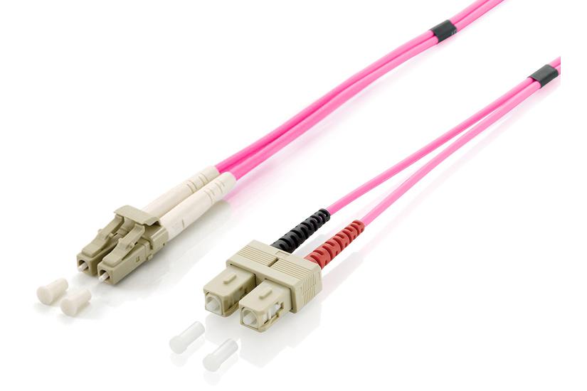 Equip 255532 InfiniBand og fiberoptisk kabel 2 m LC SC Violet