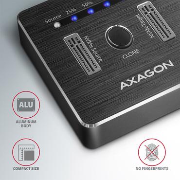 Axagon ADSA-M2C drev dockingstation USB 3.2 Gen 2 (3.1 Gen 2) Type-C