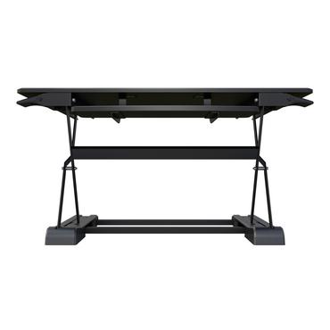 M Deskstand Workstation II - skrivbord för sittande/stående - rektangulär - svart