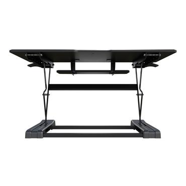 M Deskstand Workstation II - skrivbord för sittande/stående - rektangulär - svart