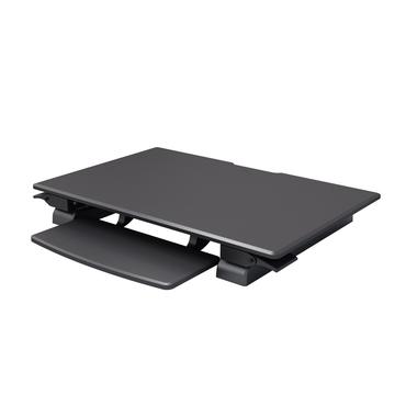 M Deskstand Workstation II - skrivbord för sittande/stående - rektangulär - svart