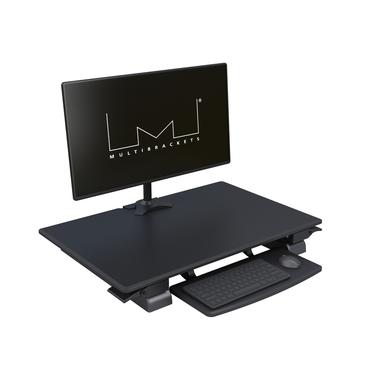 M Deskstand Workstation II - skrivbord för sittande/stående - rektangulär - svart