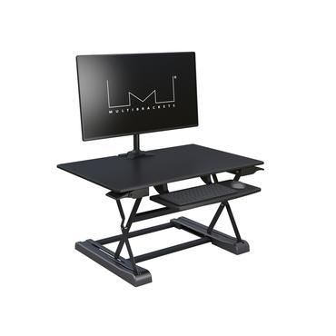 M Deskstand Workstation II - skrivbord för sittande/stående - rektangulär - svart