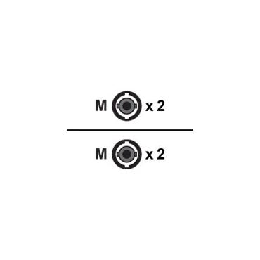 C2G ST-ST 10Gb 50/125 OM3 Duplex Multimode PVC Fiber Optic Cable (LSZH)