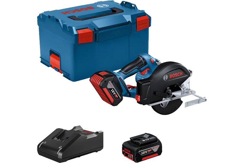 Bosch GKM 18V-50 Professional - cirkels&aring;g - sladdl&ouml;s - 136 mm - 2 batterier, laddare medf&ouml;ljer