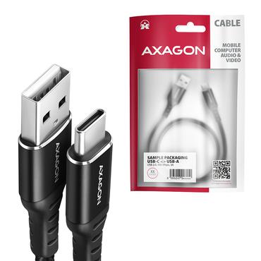 Axagon BUCM-AM15AB USB-kabel USB 2.0 1,5 m USB A USB C Sort