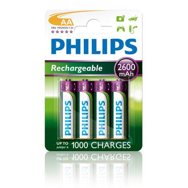 Philips Multilife R6B4B260 batteri - 4 x AA type - NiMH