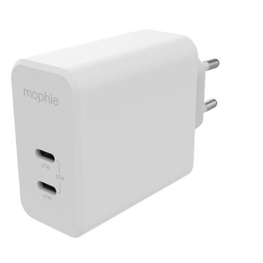 mophie 409909304 oplader til mobil enhed Laptop, Smartphone, Tablet Hvid Vekselstrøm Hurtig opladning Indendørs