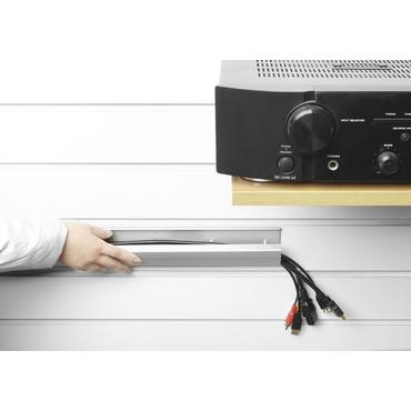 Aluminum cable cover black,