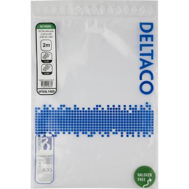 Deltaco OS2 Fiber cable, LC - LC, duplex, UPC/APC, 2,0m